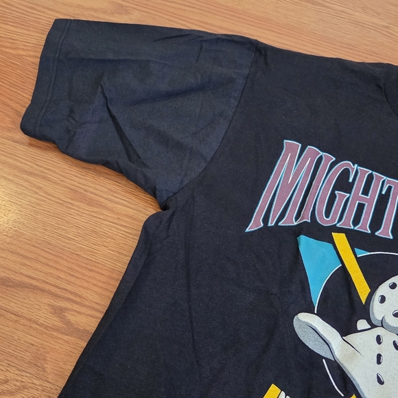 Vintage Anaheim Mighty Ducks Black T Shirt Inaugural Season 1993-94 Size Large - Picture 4 of 10